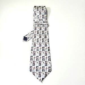 Sidelines by Soccer Mom Soccer Print 100% silk fun sporty neck tie